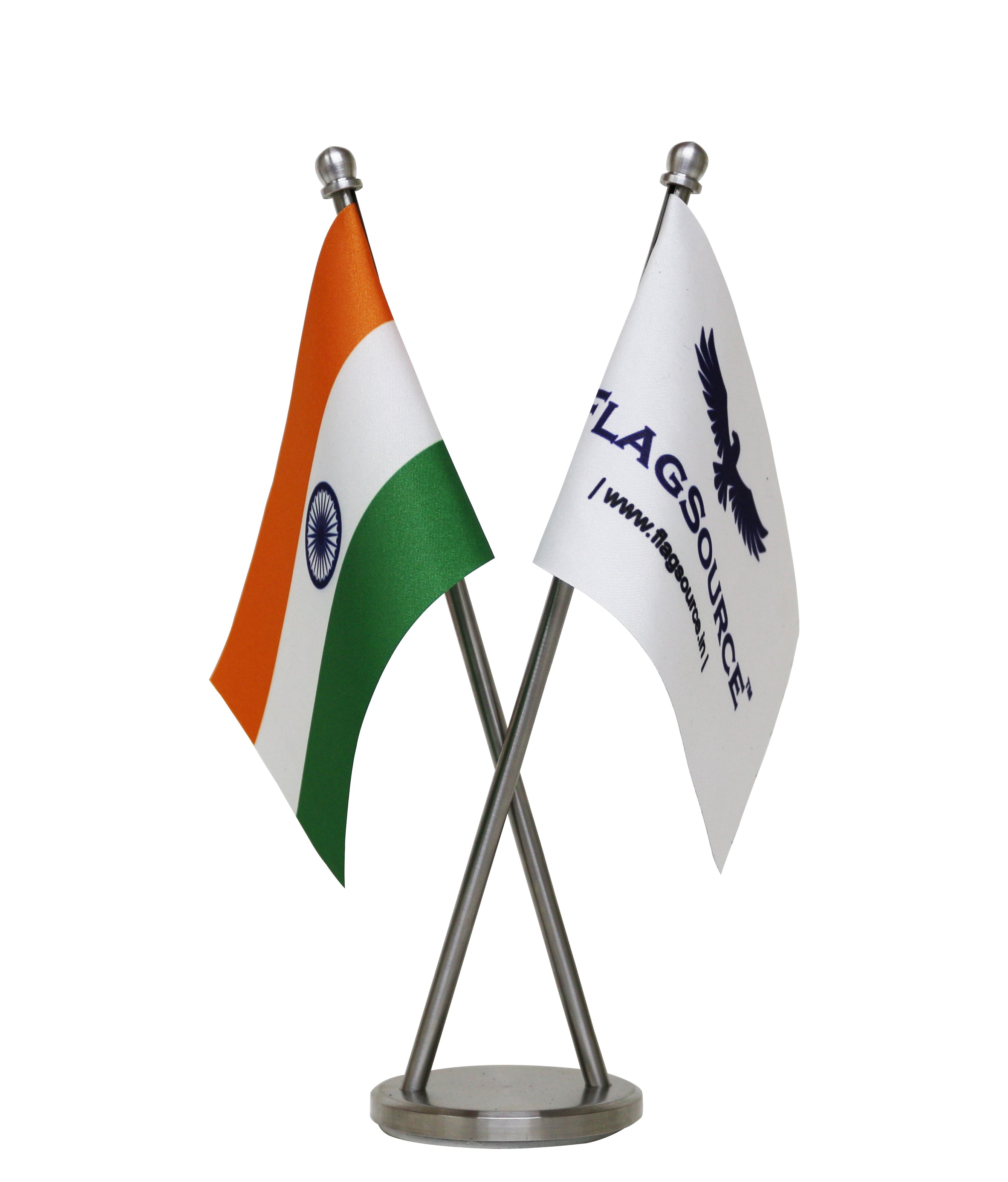 CrissCross Stainless Steel Base FlagSource India
