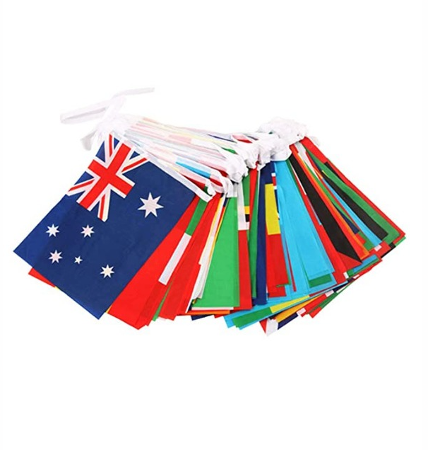 Countries Flags / International Flags Bunting Banner for Decorations