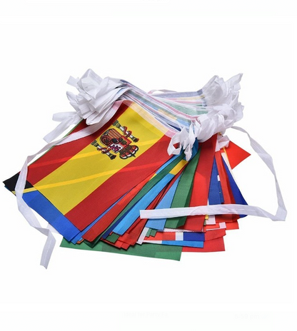 Countries Flags / International Flags Bunting Banner for Decorations