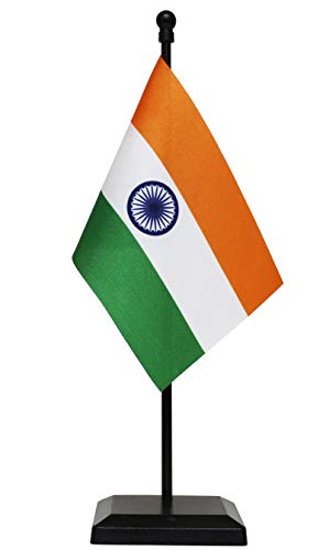 FlagSource Miniature Table Flag with A Square Base (Black)